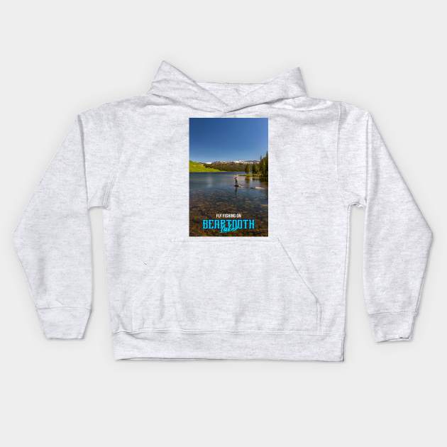 Beartooth Highway Wyoming and Montana Kids Hoodie by Gestalt Imagery